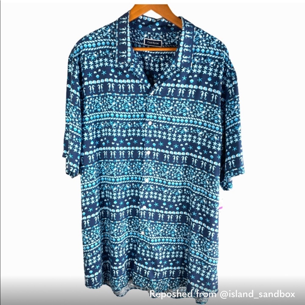 NWOT Club Room 100% Rayon Aloha Shirt in XXL